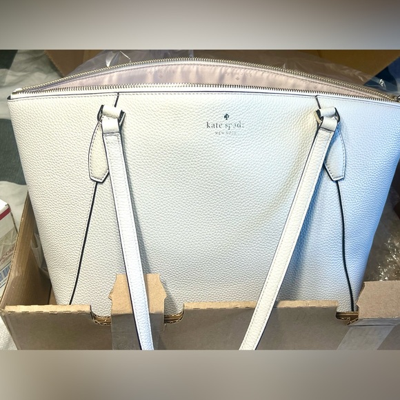 🆕 Kate Spade ♠️ Tote Pebbled Leather 🔵 - Picture 7 of 11